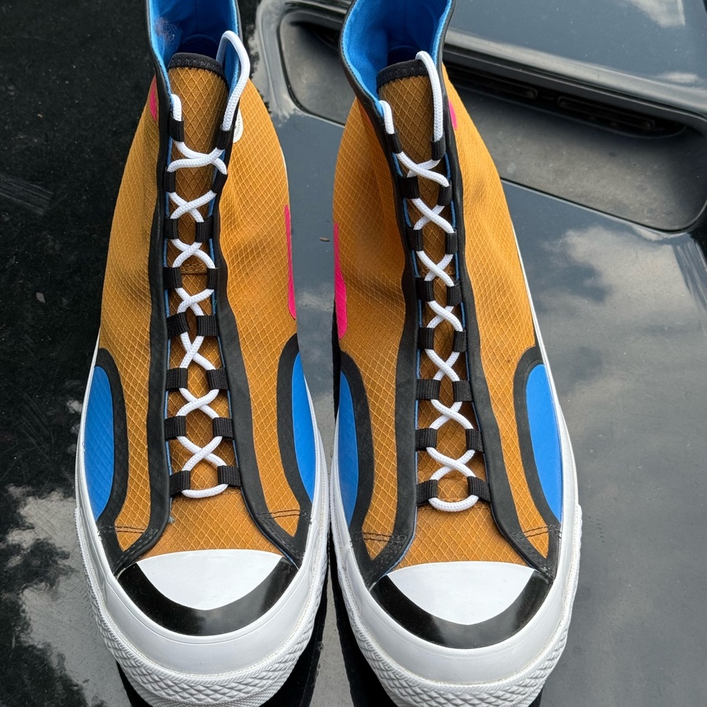 Converse Digital Terrain Chuck 70 Burnt Orange and Blue High-Top Sneakers